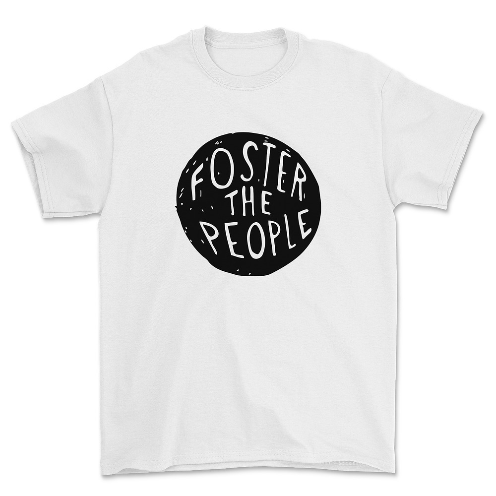 Polera Foster The People White Shirt